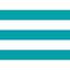 turquoise stripes